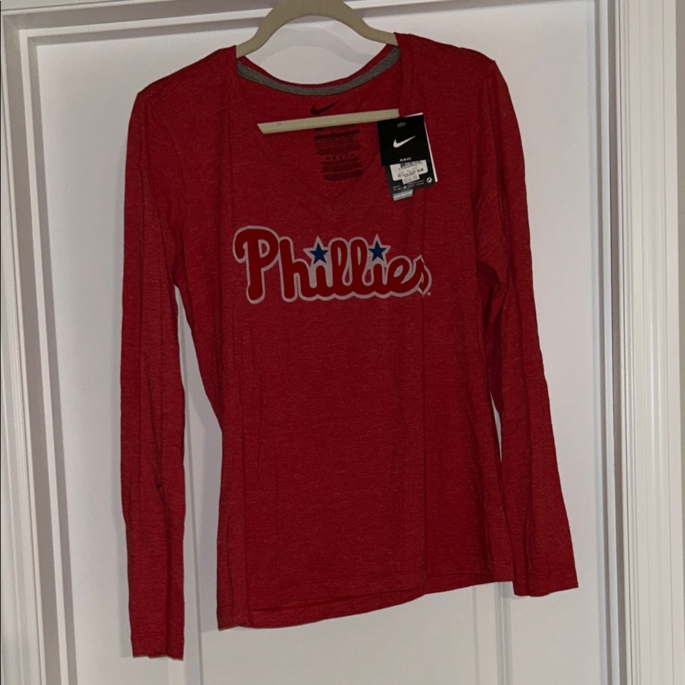 NWT Phillies Long Sleeve Tee - Nike